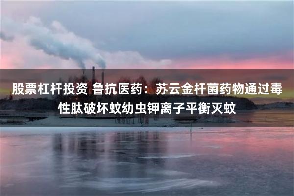 股票杠杆投资 鲁抗医药：苏云金杆菌药物通过毒性肽破坏蚊幼虫钾离子平衡灭蚊