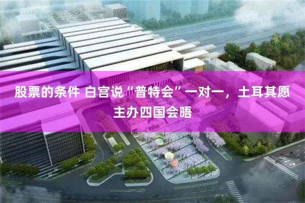 股票的条件 白宫说“普特会”一对一，土耳其愿主办四国会晤