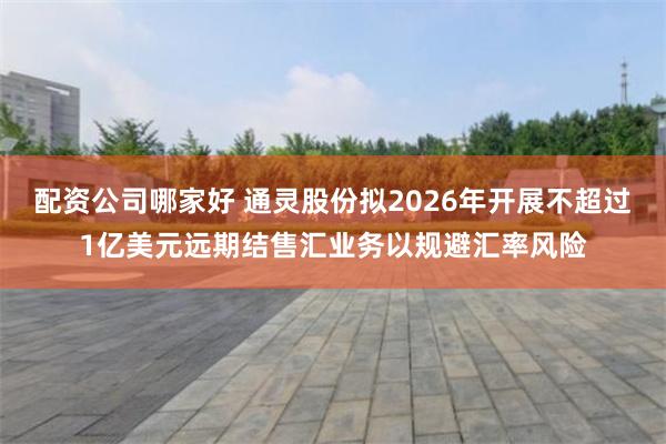 配资公司哪家好 通灵股份拟2026年开展不超过1亿美元远期结售汇业务以规避汇率风险