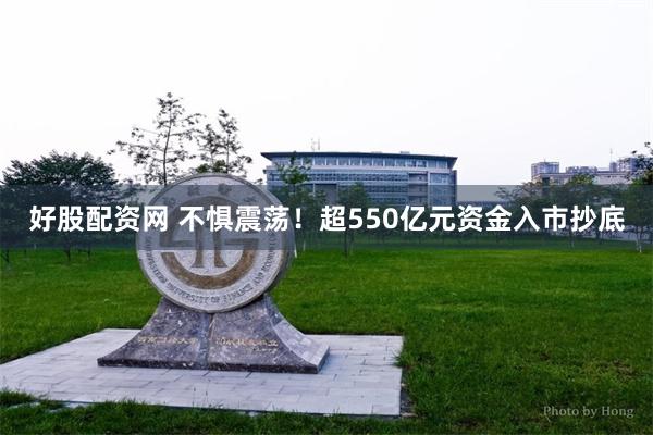 好股配资网 不惧震荡！超550亿元资金入市抄底