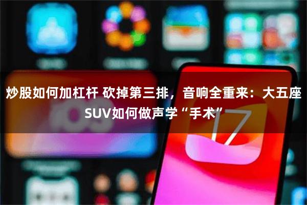 炒股如何加杠杆 砍掉第三排，音响全重来：大五座SUV如何做声学“手术”