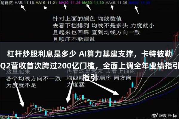 杠杆炒股利息是多少 AI算力基建支撑，卡特彼勒Q2营收首次跨过200亿门槛，全面上调全年业绩指引