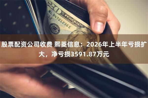 股票配资公司收费 熙菱信息：2026年上半年亏损扩大，净亏损3591.87万元