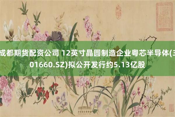 成都期货配资公司 12英寸晶圆制造企业粤芯半导体(301660.SZ)拟公开发行约5.13亿股